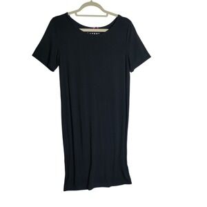 HATCH Layers The T-Shirt Dress Layer Black Modal Maternity Midi Dress Small